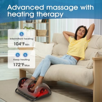 Shiatsu Foot Massager with Heat for Pain Relief