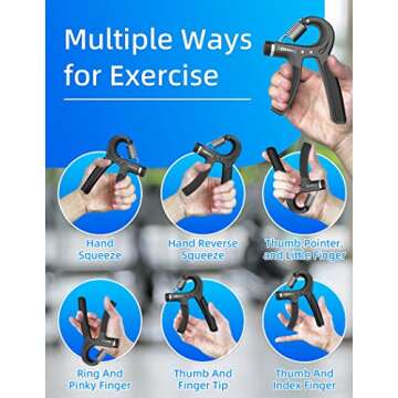 Longang Hand Grip Strengthener with Adjustable Resistance 11-132 Lbs (5-60kg), Wrist Strengthener, Forearm Gripper, Hand Workout Squeezer, Grip strength Trainer, Hand Grip Exerciser for Men and Women