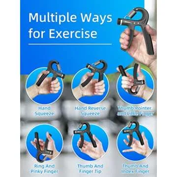 Longang Hand Grip Strengthener with Adjustable Resistance 11-132 Lbs (5-60kg), Wrist Strengthener, Forearm Gripper, Hand Workout Squeezer, Grip strength Trainer, Hand Grip Exerciser for Men and Women
