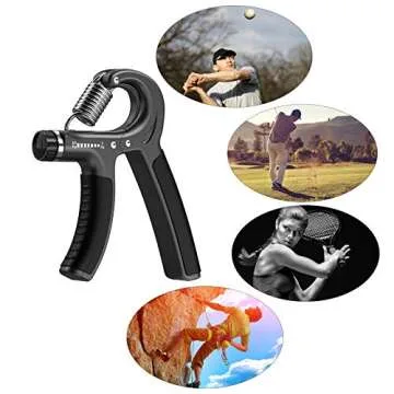 Longang Hand Grip Strengthener with Adjustable Resistance 11-132 Lbs (5-60kg), Wrist Strengthener, Forearm Gripper, Hand Workout Squeezer, Grip strength Trainer, Hand Grip Exerciser for Men and Women