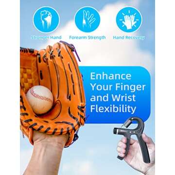 Longang Hand Grip Strengthener with Adjustable Resistance 11-132 Lbs (5-60kg), Wrist Strengthener, Forearm Gripper, Hand Workout Squeezer, Grip strength Trainer, Hand Grip Exerciser for Men and Women