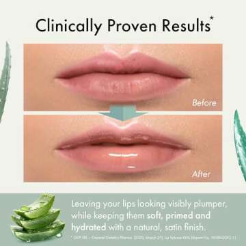 Aloe Attiva xL POWERLIP Refillable Lip Treatment, Natural Plumping Balm with 7x Hyaluronic Acids & Aloe Vera, Fragrance-Free, Gluten-Free, Plant-Based Lip Care for Hydrated & Smooth Lips