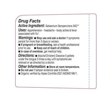 OLLOIS Gelsemium Sempervirens 30c, Organic, Lactose-Free Homeopathic, 80 Pellets (Pack of 1)