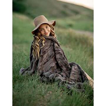 Minky Couture Premium Solid Color Blanket - Soft, Warm, Cozy, Comfortable, (Grande, Sorbet Charcoal)