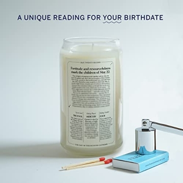 Gemini Birthday Candle - Unique Scented Gift for May 22