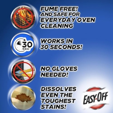 Easy-Off Fume Free Oven Cleaner Spray, Lemon, 24oz, Removes Grease