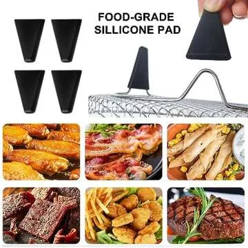 Upgrade 7.8in Stackable Air Fryer Rack for Family Meals