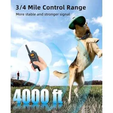Bousnic Dog Shock Collar with Remote - [New Edition] 4000FT Dog Training Collar for Large Medium Sma...