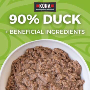 KOHA Limited Ingredient Diet Duck Entrée for Dogs - Sensitive Stomach Canned Dog Food - High Protei...