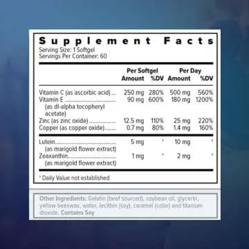 Focus Select AREDS2 Based Eye Vitamin Supplement for Enhanced Vision