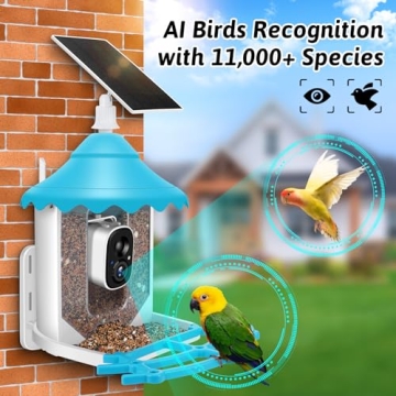 2K HD Smart Bird Feeder with Camera for Bird Lovers