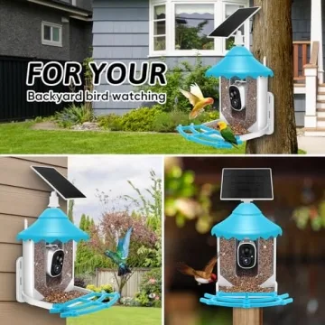 2K HD Smart Bird Feeder with Camera for Bird Lovers