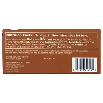 Guittard, Bar Chocolate Baking Unsweetened Gluten Free, 6 Ounce