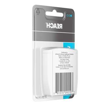 Reach Unflavored Waxed Dental Floss for Oral Care & Removal of Plaque & Food From Teeth & Gum Line, Accepted by the American Dental Association (ADA), Unflavored, 55 yds (Pack of 3)