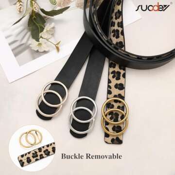 Stylish SUOSDEY Leather Belt for Every Outfit