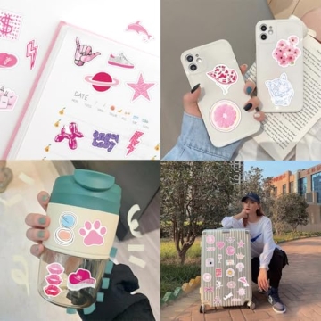 100 PCS Aesthetic Preppy Stickers for Creative Customization