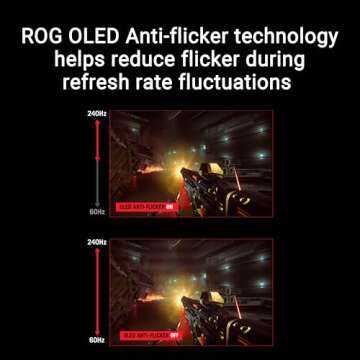 ASUS ROG Strix 27” 1440P OLED Gaming Monitor (XG27AQDMG) - QHD, Glossy OLED, 240Hz, 0.03ms, Custom Heatsink, Anti-Flicker,Uniform Brightness, G-SYNC Compatible, 99% DCI-P3, DisplayWidget,
