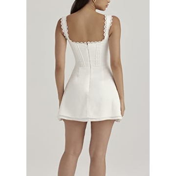 Juakoso Women's Satin Mini Dress for Chic Occasions