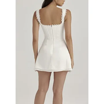 Juakoso Women's Satin Mini Dress for Chic Occasions