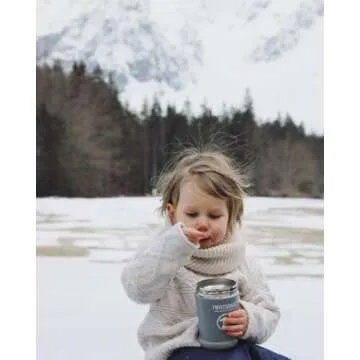 Twistshake Insulated Food Container - Premium Leak-Proof Thermo for Hot & Cold Meals - 350ml Lunch Box - Pastel Blue