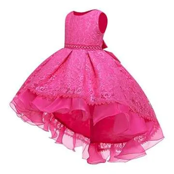 Flower Princess Girls Dress for Kids Wedding Bridesmaid First Communion Birthday Party Holiday Forma...