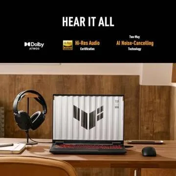 ASUS TUF Gaming A16 (2024) Copilot+ PC Gaming Laptop, 16 16:10 165Hz Display, AMD Ryzen™ AI 9 HX 370, NVIDIA® GeForce RTX™ 4060, 16GB LPDDR5X, 1TB PCIe Gen 4.0 SSD, Wi-Fi 6E, Windows 11, FA608WV-DB94