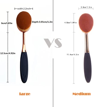 Yoseng Oval Foundation Brush for Flawless Makeup Application