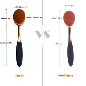 Yoseng Oval Foundation Brush for Flawless Makeup Application