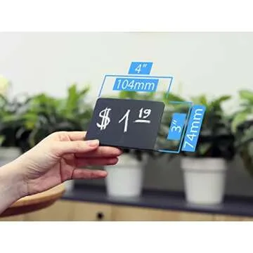 Set of 10 Rustic Mini Chalkboard Signs for Events and Displays