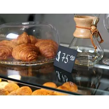 Set of 10 Rustic Mini Chalkboard Signs for Events and Displays