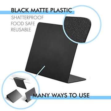 Set of 10 Rustic Mini Chalkboard Signs for Events and Displays