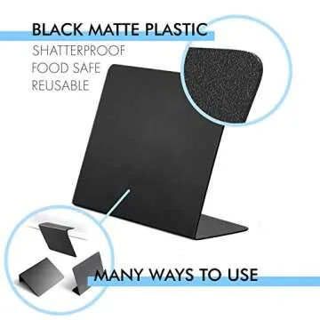 Set of 10 Rustic Mini Chalkboard Signs for Events and Displays