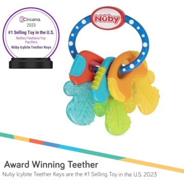 Nuby Ice Gel Teether Keys for Soothing Teething Relief