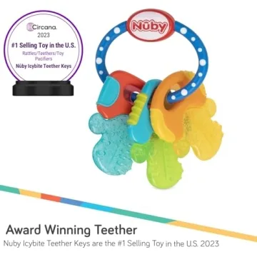 Nuby Ice Gel Teether Keys for Soothing Teething Relief