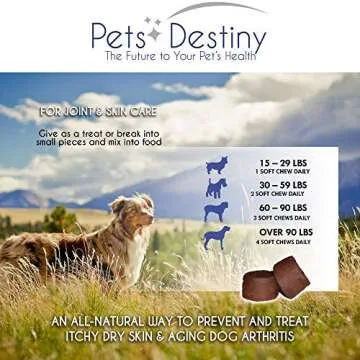 Pets Destiny Omega-3 Chews for Large Dogs and Cats