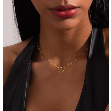 Dainty Gold Heart Necklace for Women | ASCOMY 14K Necklaces