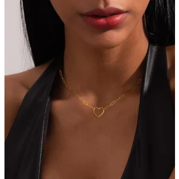 Dainty Gold Heart Necklace for Women | ASCOMY 14K Necklaces