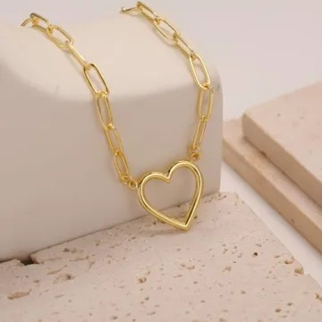 Dainty Gold Heart Necklace for Women | ASCOMY 14K Necklaces