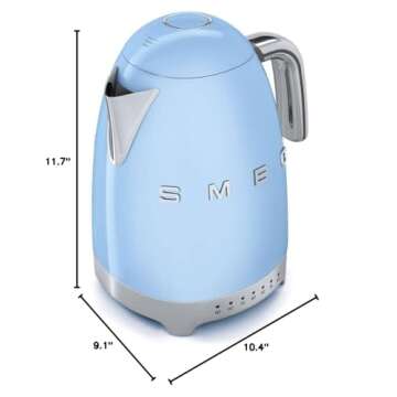 Smeg Retro Electric Kettle with 7 Temperature Settings
