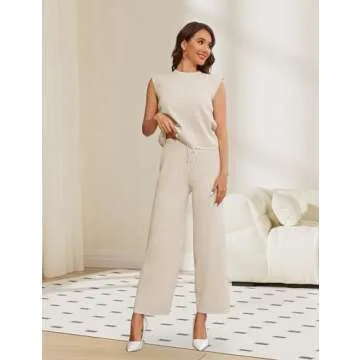 Chic Dqbeng Women's 2 Piece Knit Sweater Sets