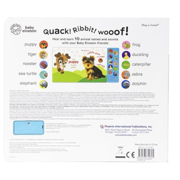 Baby Einstein Amazing Animals 10-Button Sound Book