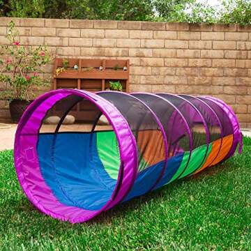 Pacific Play Tents 20407 Kids Peek-A-Boo I See You 6' Crawl Tunnel - Multicolor