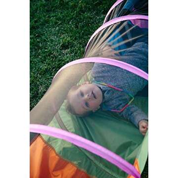 Pacific Play Tents 20407 Kids Peek-A-Boo I See You 6' Crawl Tunnel - Multicolor