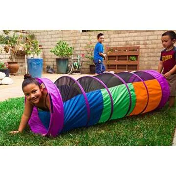 Pacific Play Tents 20407 Kids Peek-A-Boo I See You 6' Crawl Tunnel - Multicolor