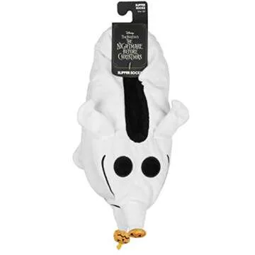 The Nightmare Before Christmas Zero Dog Character Slipper Socks with No-Slip Sole For Women Men (Medium)