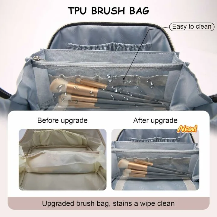 Travel Makeup Bag Set | Large Capacity Organizer