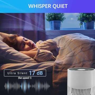 Nuwave Air Purifiers for Home Large Room Up to 857ft², XXL H13 True HEPA Air Purifier for Bedroom 17dB, 3 Fan Speeds, 0.3 Microns, Remove 99.97% of Airborne Dust, Smoke, Pollen, Pet Hair, Odor