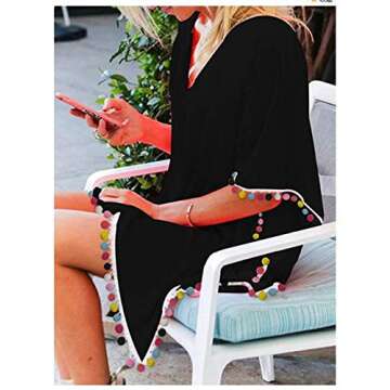 Stylish LOMON White Bikini Cover Ups for Women