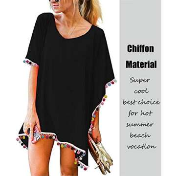 Stylish LOMON White Bikini Cover Ups for Women