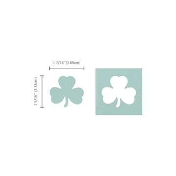 Bira Craft 1.5 inch Shamrock 1 Shape Lever Action Craft Punch, St. Patrick’s Day Punch, for Paper Crafting Scrapbooking Cards Arts